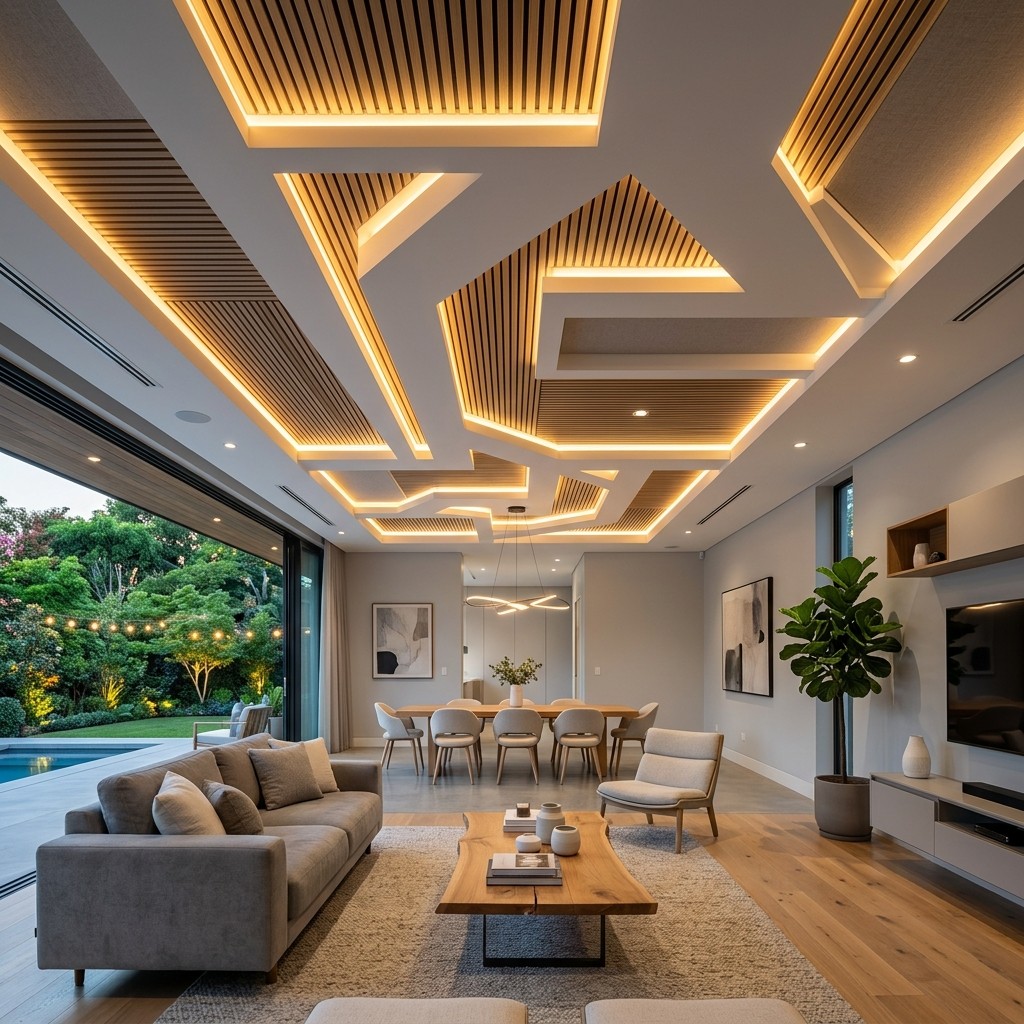 Elegant interior ceiling design