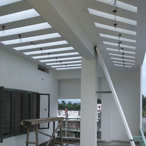 Textured Gypsum Plaster Wall