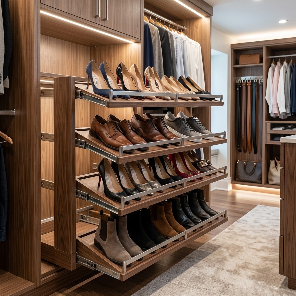 Pull-Out Shoe Racks